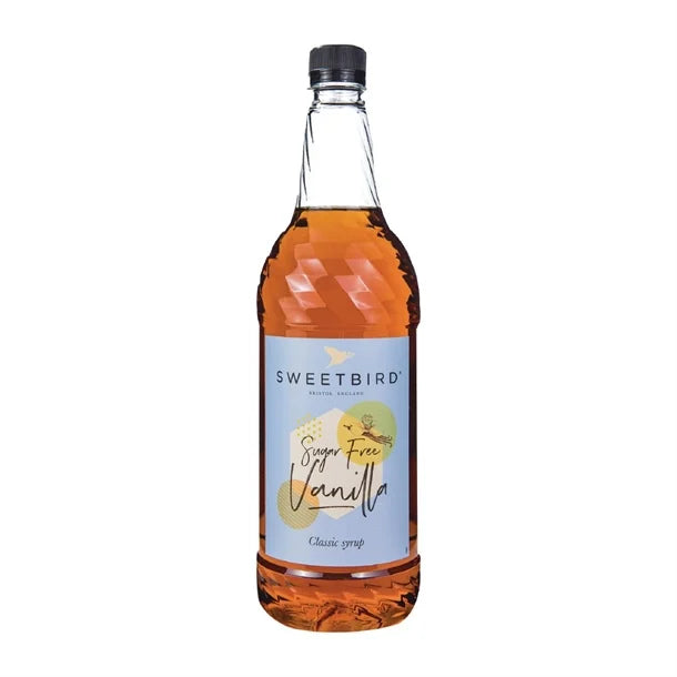 Sweetbird Sugar-free Vanilla Syrup 1 Ltr (Sold as 1 litre and 6x1Litre )