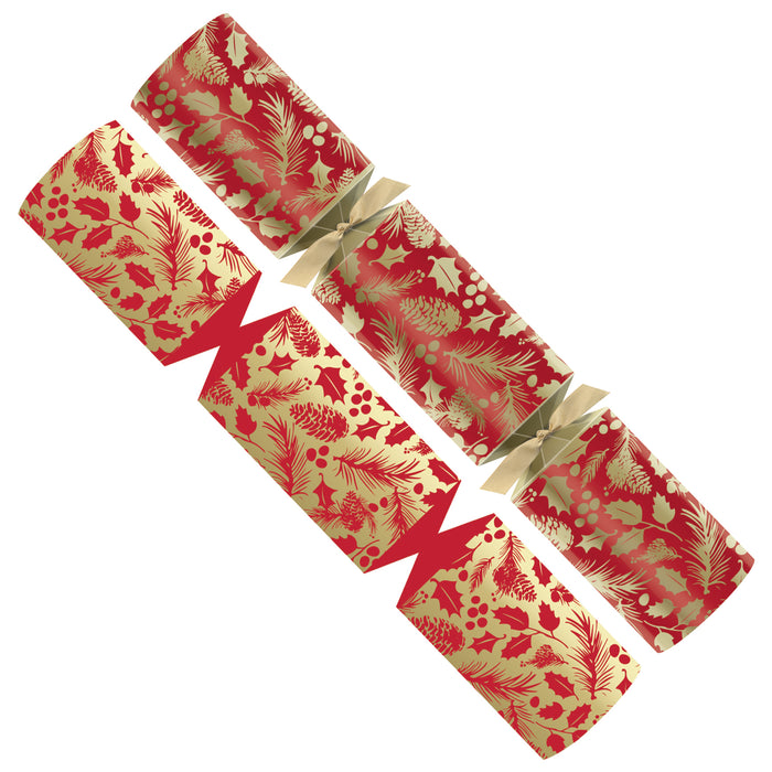 Holly Spruce Christmas Crackers 50 x 12"