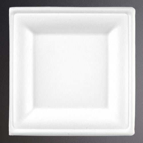 Square Bagasse Plates (various sizes) (500) UK Catering Supplies