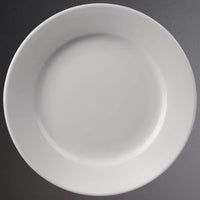 Olympia Whiteware Wide Rimmed Plates - range of sizes available
