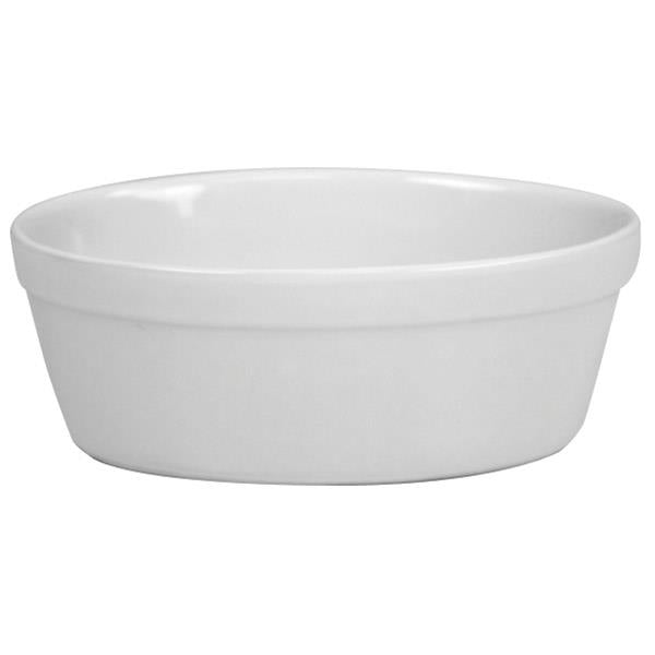 Oval Pie Dish 18cm 0.7ltr White (Packed in 12's)