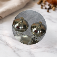 Silver Finish Salt & Pepper Mills (EACH)