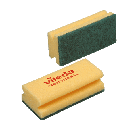 Vileda Professional Foam Backed (Easy Grip) Scourer (10)