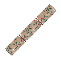 12" Kraft Holly Cracker -50 x 12" - 100% Recyclable - FSC Certified (CLEARANCE LINE)