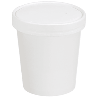 Paper Soup Cup+LidS (3 Size Options) Kraft or White - 1x250
