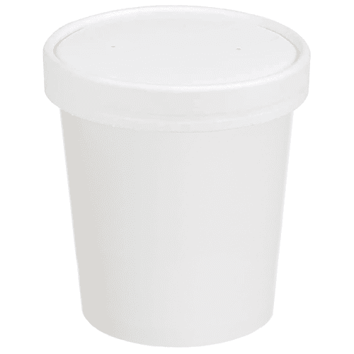 Paper Soup Cup+LidS (3 Size Options) Kraft or White - 1x250