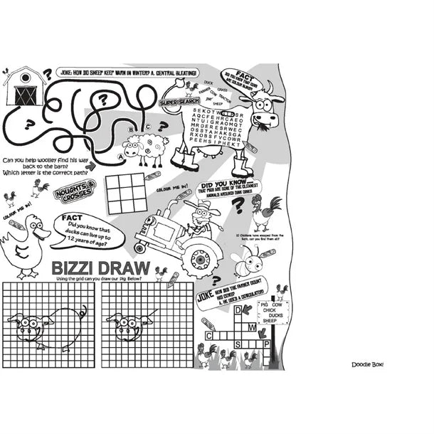 Crafti's Kids Activity Sheet Assorted Designs (500 pack)