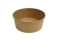 Round Kraft Salad Bowls (Food on the Go) & Lids - Various Sizes
