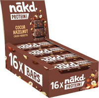 Nak'd Protein Bars - 3 Varieties 45g (Pack of 16 bars)