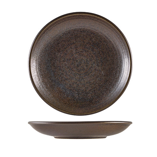 Terra Porcelain Black Coupe Plate - Various Sizes (6)
