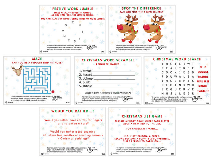 Midnight Sparkle Christmas Crackers 50 x 12" - C Content (Clearance)