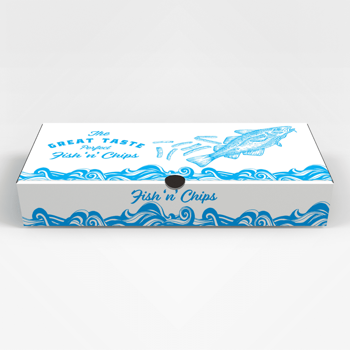 Fish and Chips Boxes (3 Size options) Printed - 1X100