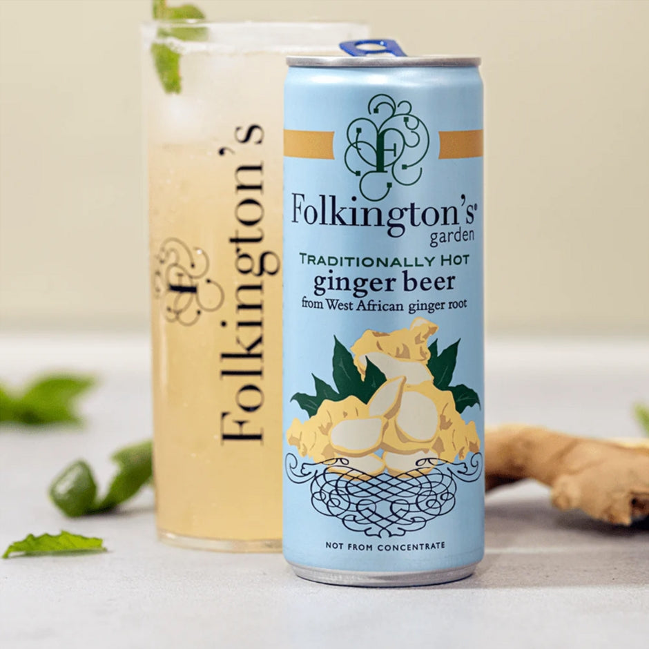 Folkington's Gently Sparkling Ginger Beer Pressé Can 250ml (Pack of 12)