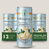 Folkington's Gently Sparkling Ginger Beer Pressé Can 250ml (Pack of 12)