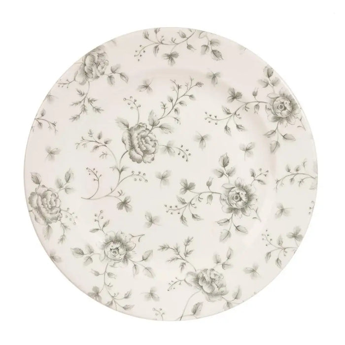 Churchill Grey Rose Chintz Profile Plate 27.6cm -10.7/8"    (RCG VP581)
