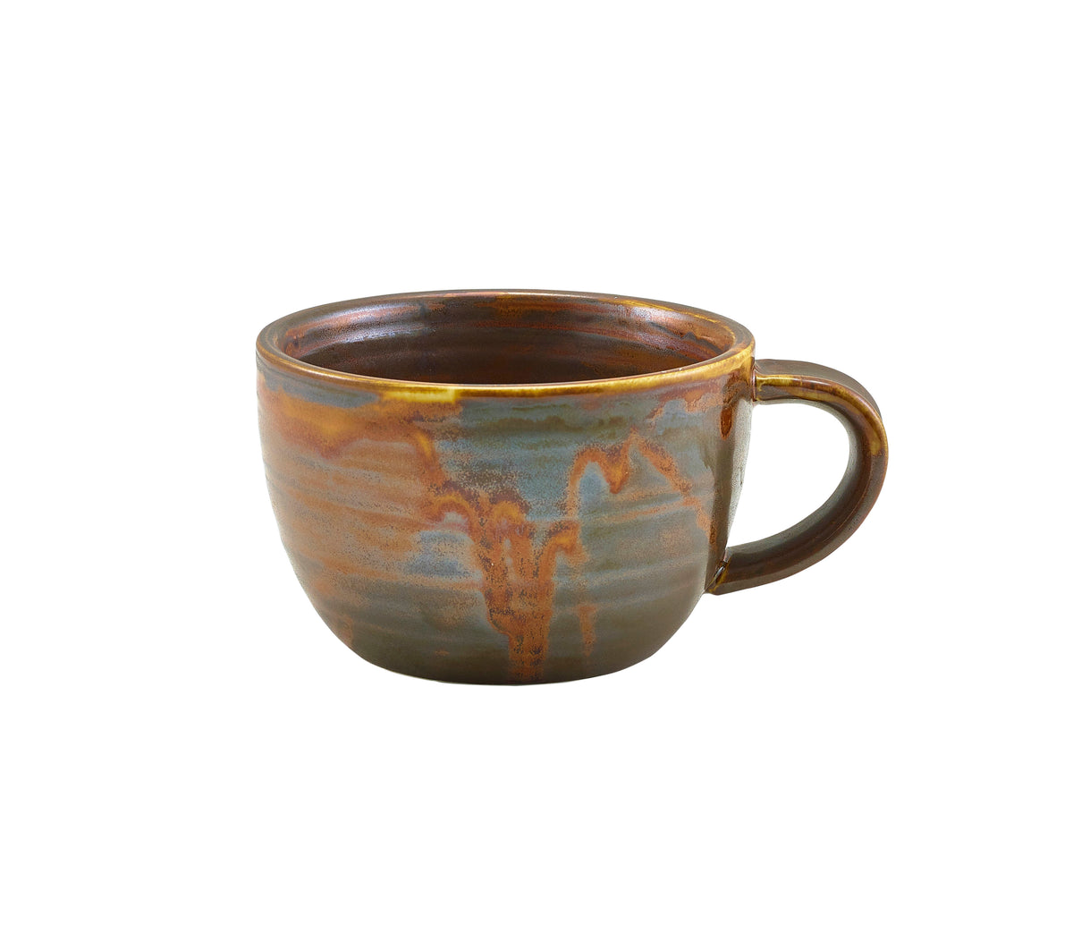 Terra Porcelain Rustic Copper Coffee Cup - Two Sizes (6)