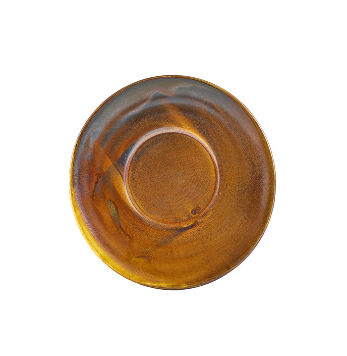 Terra Porcelain Rustic Copper Saucer 11.5cm & 14cm (6)