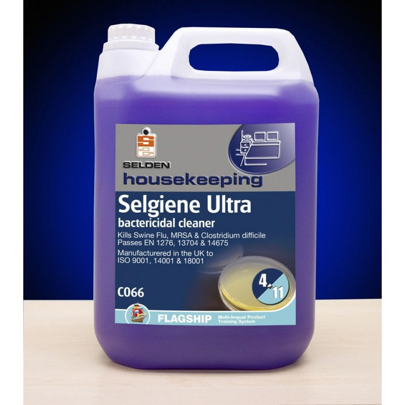 SELGIENE ULTRA VIRUCIDAL CLEANER 2x5 LITRES KILLS ENVELOPED VIRUSES, INCL. CORONAVIRUS