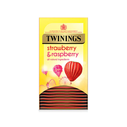 Twinings Strawberry & Raspberry Enveloped & Tagged Tea Bags