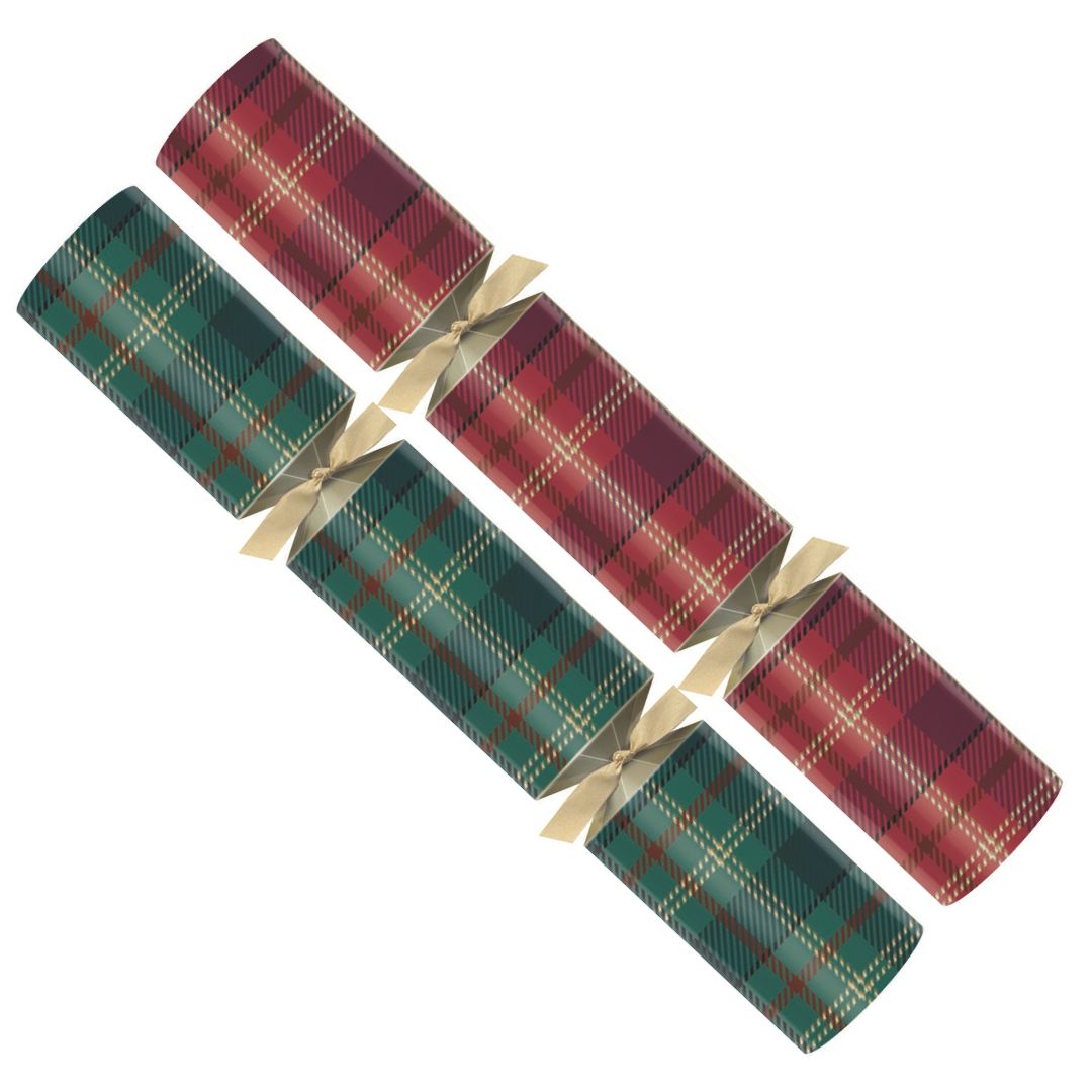 NEW Tartan Christmas Crackers 50 x 12"