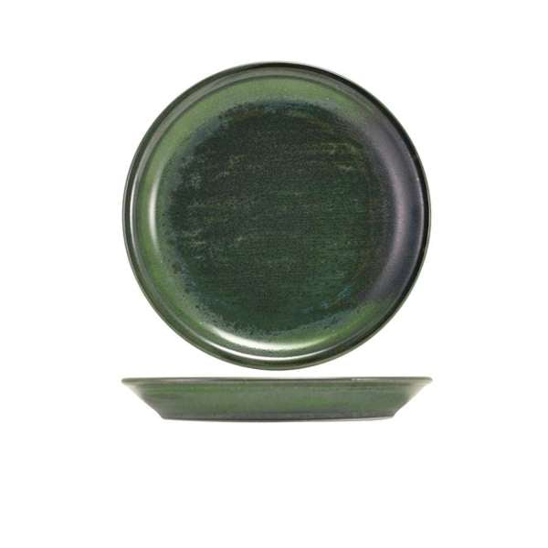 Terra Porcelain Aqua Green Coupes Plate - Various Sizes (6)