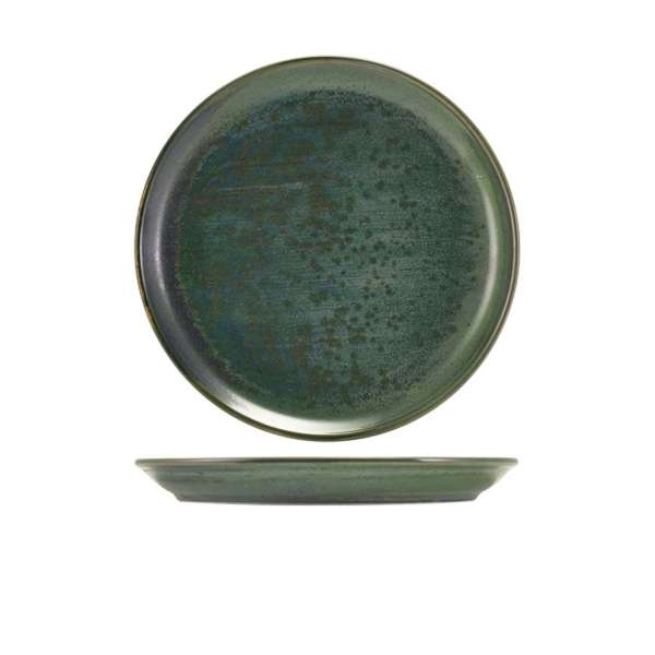 Terra Porcelain Aqua Green Coupes Plate - Various Sizes (6)