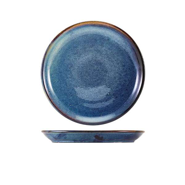 Terra Porcelain Aqua Blue Coupe Plate - Various Sizes (6) (Copy)