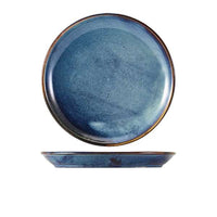 Terra Porcelain Aqua Blue Coupe Plate - Various Sizes (6) (Copy)