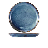 Terra Porcelain Aqua Blue Coupe Plate - Various Sizes (6) (Copy)