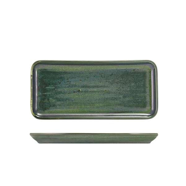 Terra Porcelain Aqua Green  Rectangular Platter - 3 Sizes (6)