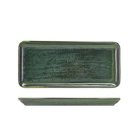 Terra Porcelain Aqua Green  Rectangular Platter - 3 Sizes (6)