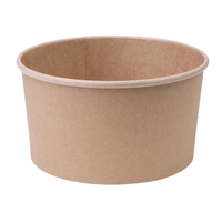 Round Kraft Salad Bowls (Food on the Go) & Lids - Various Sizes