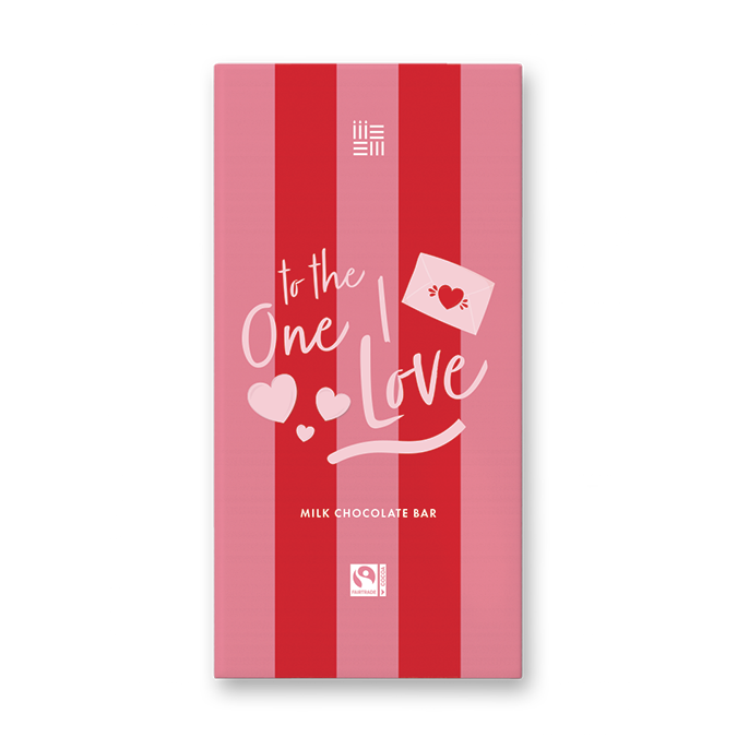 'To The One I Love' Milk Chocolate Bar (12x90g)