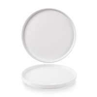 Bamboo Whiteware Chef's Walled Plate  (2 sizes available) (12)
