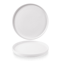 Bamboo Whiteware Chef's Walled Plate  (2 sizes available) (12)