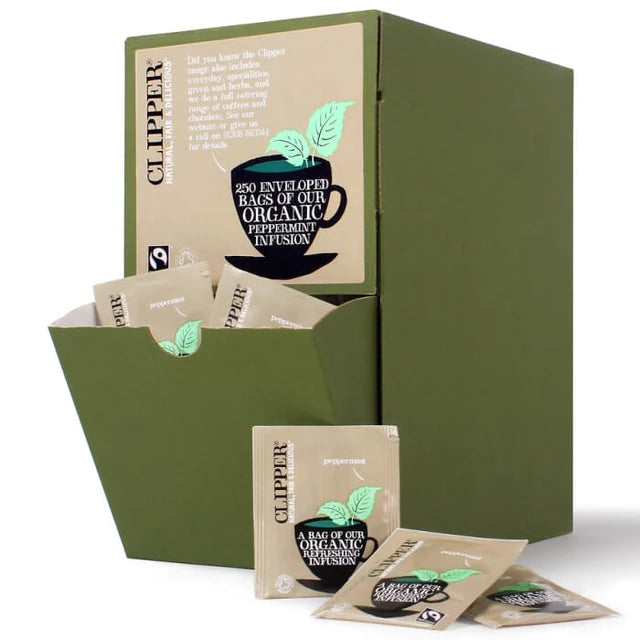 Clipper Fairtrade Organic Peppermint Envelope Tea bags (250)