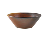 Terra Porcelain Rustic Coper Conical Bowl - Two Sizes (6)