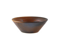 Terra Porcelain Rustic Coper Conical Bowl - Two Sizes (6)