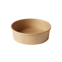 Round Kraft Salad Bowls (Food on the Go) & Lids - Various Sizes