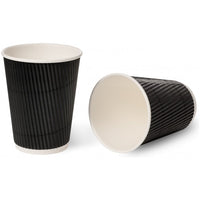 Green Planet Triple Wall Ripple Cups Black or Kraft - 8oz,  12oz or 16oz