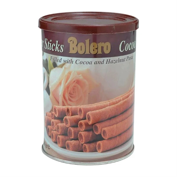 Bolero Cocoa/Hazelnut Wafer Sticks Tin 400g