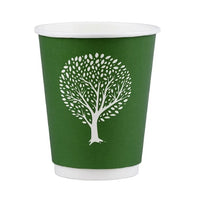 Vegware Green Tree Double Wall Hot Cups 12oz 89-Series (Pack of 500)