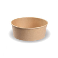Round Kraft Salad Bowls (Food on the Go) & Lids - Various Sizes