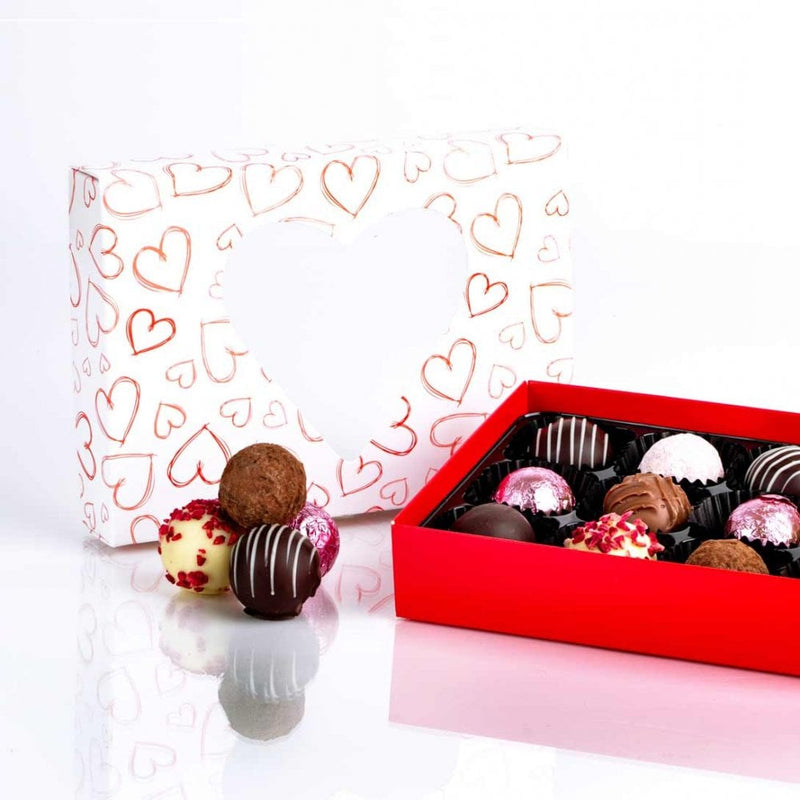 Love Heart Chocolate Gift Box (12 Truffle)