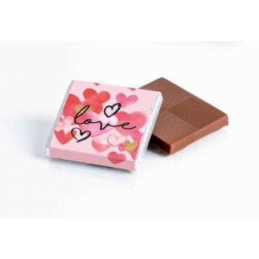 'Love Hearts' Milk Chocolate Neopolitans 2Kg (400Pcs)