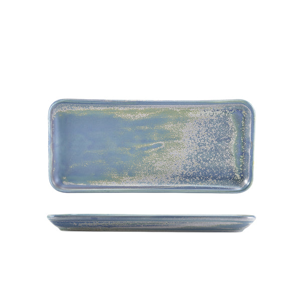 Terra Porcelain Seafoam Rectangular Platter - 3 Sizes (6)