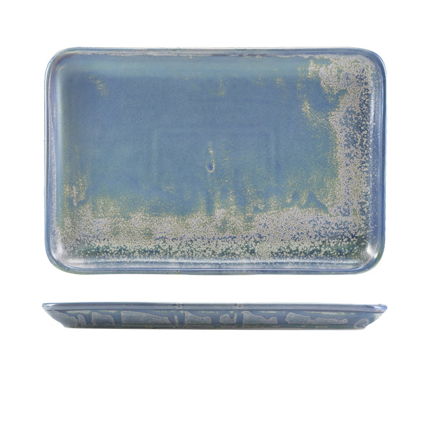 Terra Porcelain Seafoam Rectangular Platter - 3 Sizes (6)