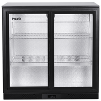 Prodis NT2BS-LE Low Energy Double Sliding Door Black Bottle Cooler (3-5 Day Delivery)
