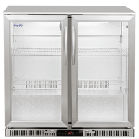 Prodis NT2ST-LE Stainless Steel Double Door Bottle Cooler (3-5 Day Delivery)