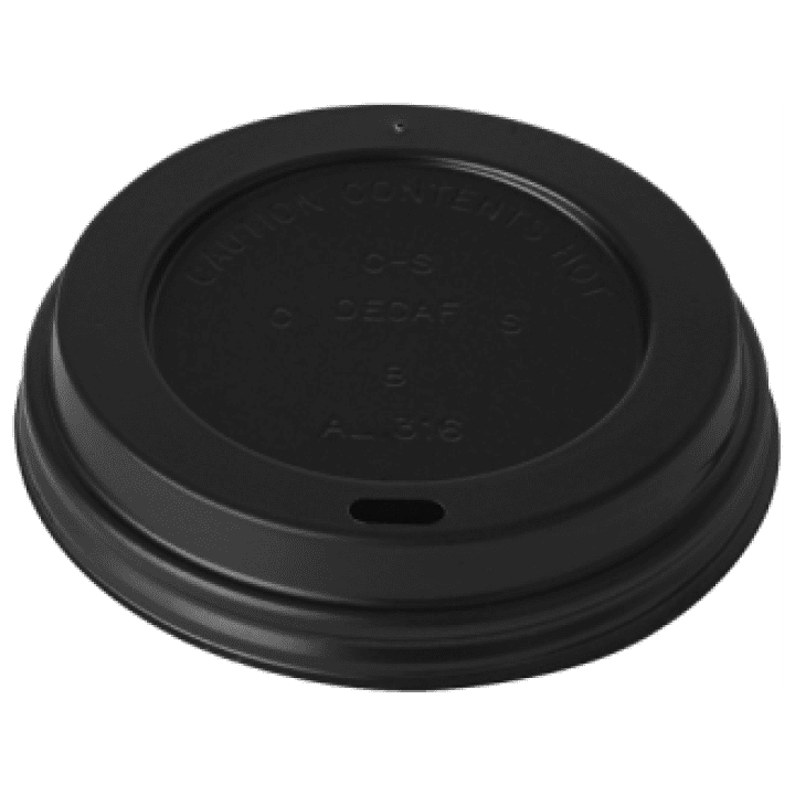 Single Wall White Paper Cups & Black Lids (Various Sizes & Categories)